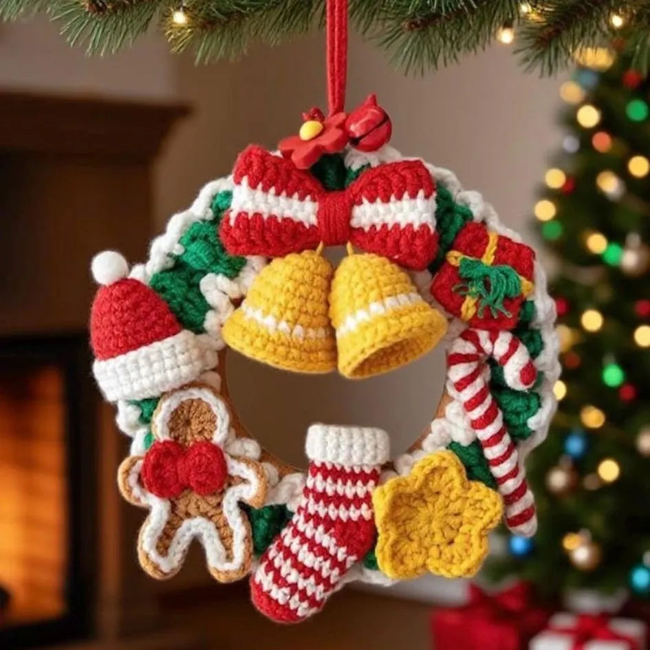 3in1 christmas wreath crochet pattern