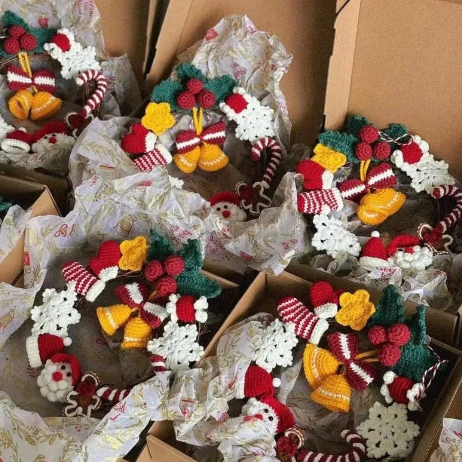 3in1 christmas wreath crochet pattern