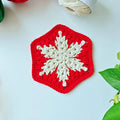 8in1 festive crochet coaster pattern
