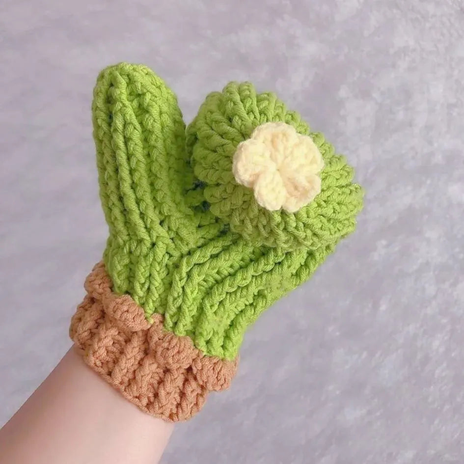 adorable cactus gloves crochet pattern