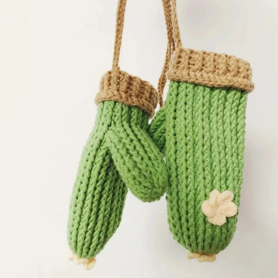 adorable cactus gloves crochet pattern