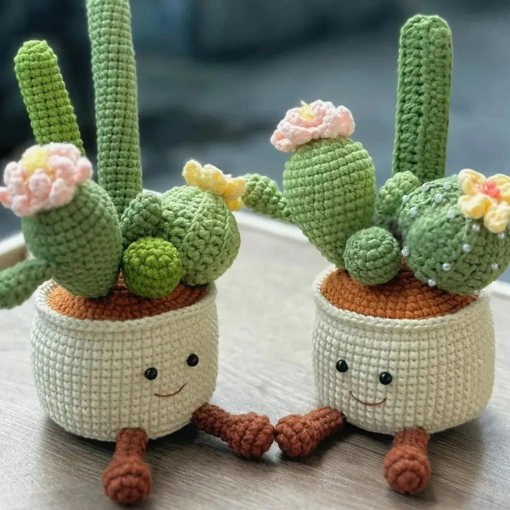 cactus potted plant crochet pattern