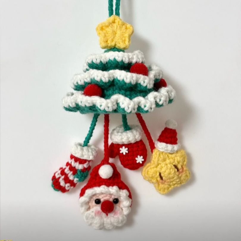 4in1 christmas car hanging crochet pattern