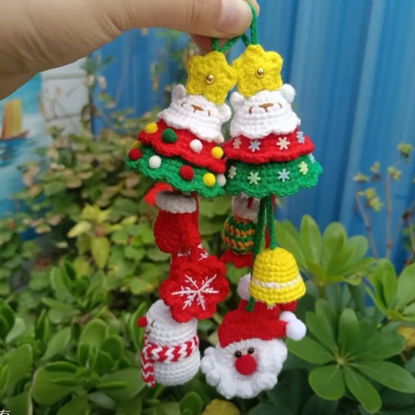 4in1 christmas car hanging crochet pattern