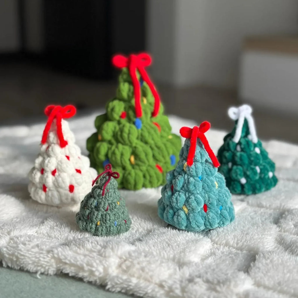 no-sew christmas tree plushie crochet pattern